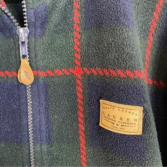 LAUREN RALPH LAUREN‎ VINTAGE FULL ZIP PLIAD FLEECE SIZE MEDIUM JACKET - Picture 6 of 8
